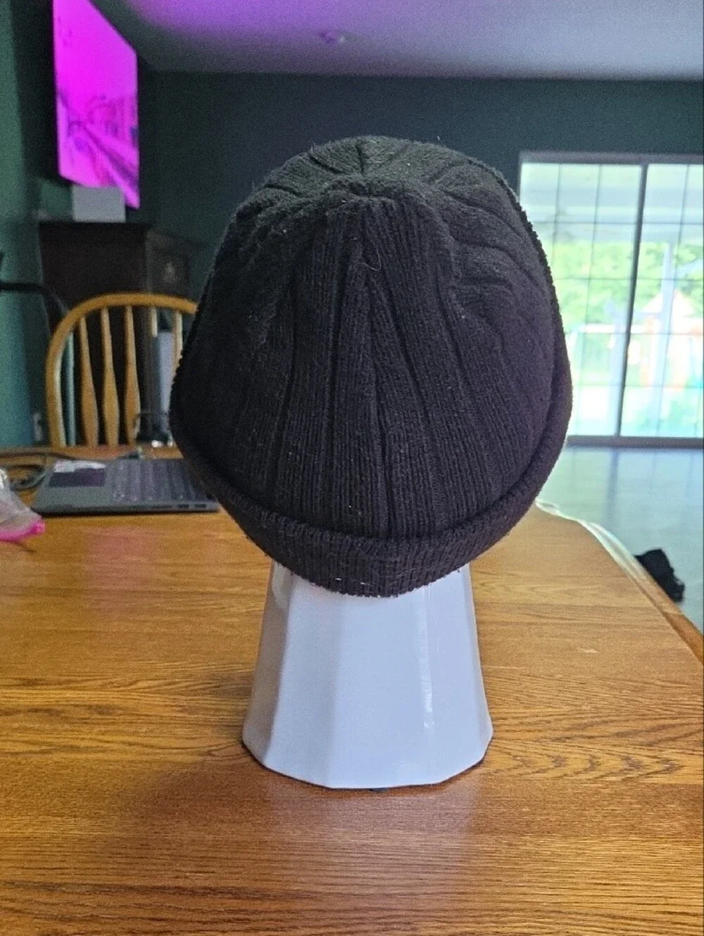 Jordan Black Ribbed Beanie with Silver Jumpman